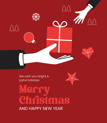 Holiday Season Gift Exchange Greeting Card