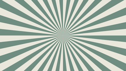 Sunburst Background with Olive Green and Soft Beige — Natural Modern Abstract Vector Design