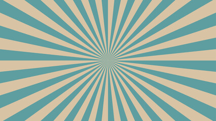 Sunburst Background with Muted Teal and Warm Beige &mdash; Subtle Modern Abstract Vector Design