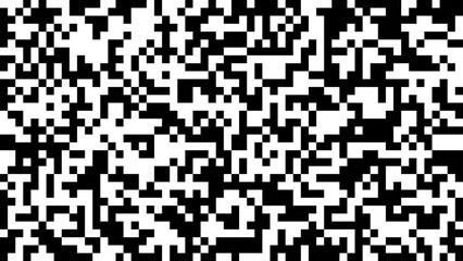 Futuristic QR Code Abstract Pattern &ndash; Monochrome Black & White Vector Background