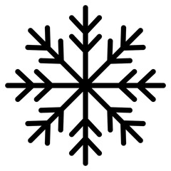 snowflake icon on a white background