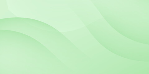 abstract green background with smooth, flowing curves and a light gradient effect. This minimalist design evokes a sense of calmness, freshness, and nature.
