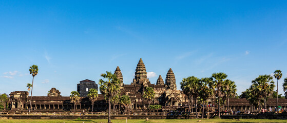 Panoramic view of Angkor Wat, Cambodia's iconic UNESCO World Heritage temple complex