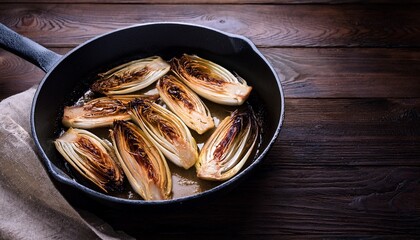 Braised Chicory On The Belgian Way In A Baking Pan