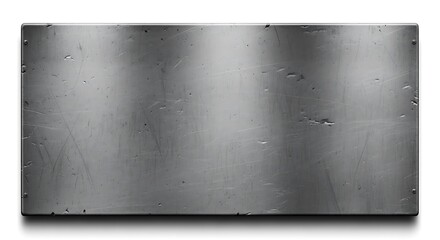 Gritty metallic background with visible rivets, showcasing a distressed industrial texture for design