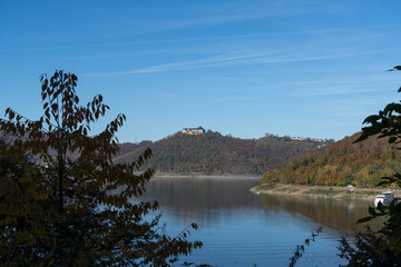 View of Waldeck Castle and the Edersee.