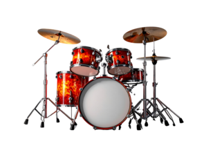 Modern Studio Drum Set PNG