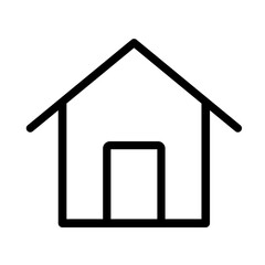 simple home outline icon, home icon