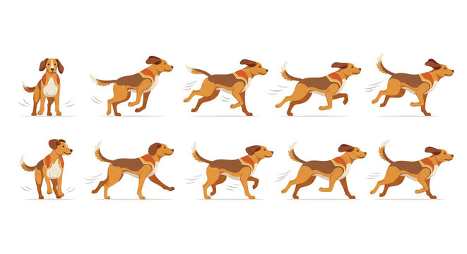 Dog Running Animation Sprite Sheet