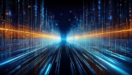 abstract background of glowing data streams representing digital evidence forensic cybersecurity