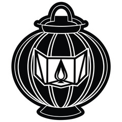 pumpkin lantern vector icon