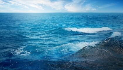 Fototapeta premium Light Blue Ocean Wallpaper