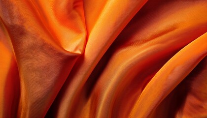 Vibrant Orange Textured Fabric