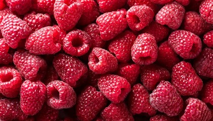 Fresh Red Ripe Raspberries Raspberries Background Texture
