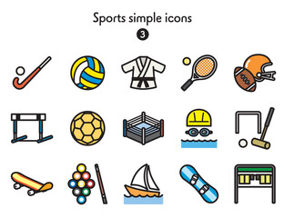 シンプルアイコン集 スポーツ