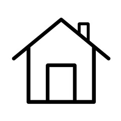 simple home outline icon, home icon