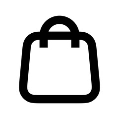 Shopping bag icon vector UI