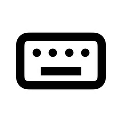 Keyboard icon vector UI