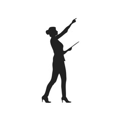 a woman is giving a presentation