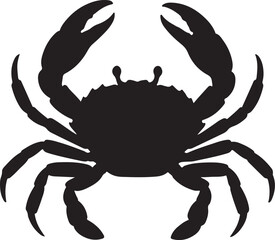 Silhouette crab transparent