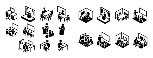 Monochrome Work Icons