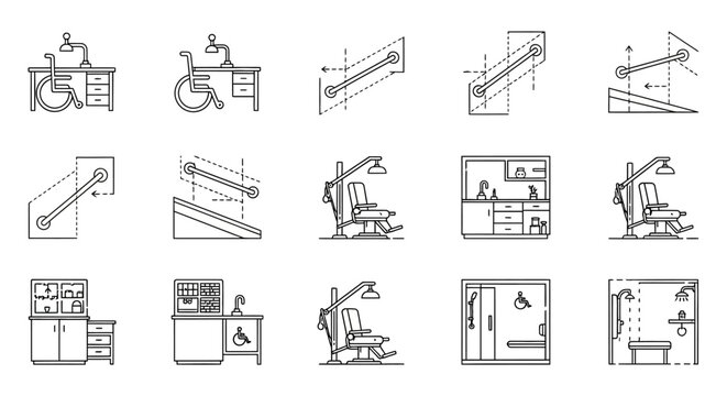 accessible design elements wheelchair-friendly workspaces ramps with grab bars and adapted bathrooms essential for inclusive living environments