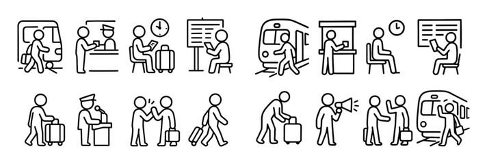 Railway Station Icons