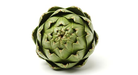 Obraz premium Isolated artichoke vegetable fresh raw healthy food ingredient gourmet cooking diet plant