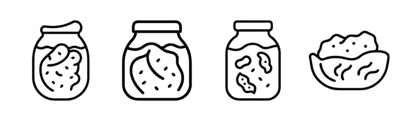 Fermented kimchi vector illustration scalable icon food graphics