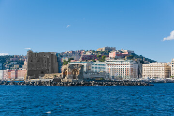 View of Egg Castle from the sea, Naples