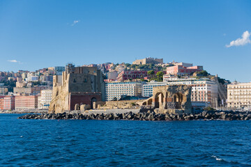 View of Egg Castle from the sea, Naples