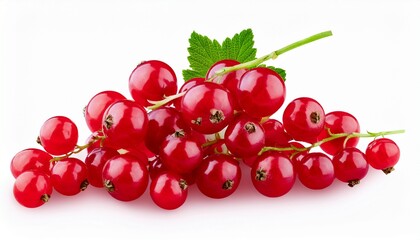 Red Currant Berries Fruits Isolated For Diets And Compositions