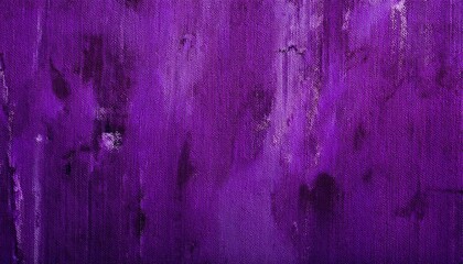 Artistic Backdrop Close Up Of Stained In Purple Color Canvas Texture