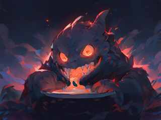 A monster that eats scary dreams