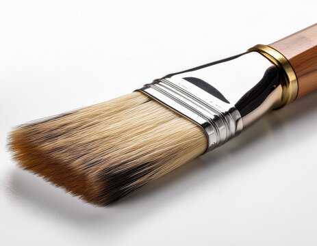 a high quality paintbrush with a wooden handle and soft bristles ideal for artists and painters for creating beautiful artworks