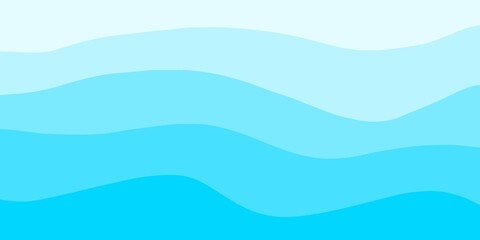 Minimal blue wave pattern with smooth layered gradients for background design.
