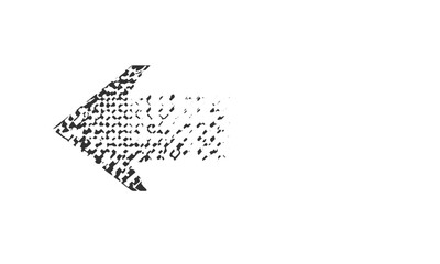 Abstract graffiti arrow with curved spray paint effect
Grunge spray painted arrow with dry brush texture