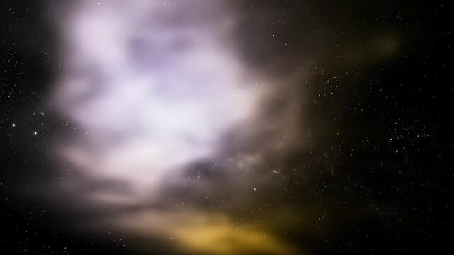 A beautiful and vast view of the starry night sky.