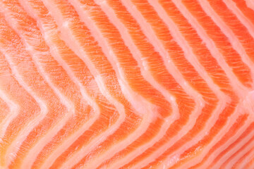 Fresh salmon fillet as background, closeup view