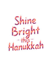 Shine Bright This Hanukkah – Festive Holiday Typography Design
