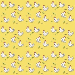 seamless pattern with cats