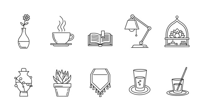 cozy home decor featuring indoor plants books drinks and ambient lighting for creating a warm and inviting interior ideal for lifestyle blogs