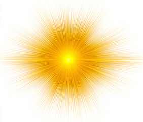 Obraz premium Golden light burst effect