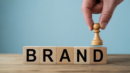 Building a strong brand with strategic placement of a pawn chess piece