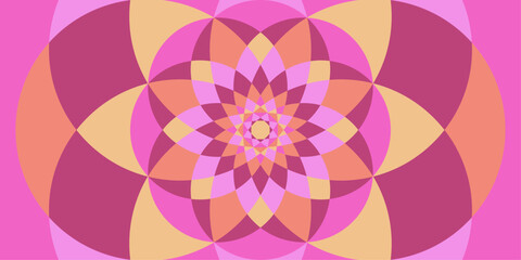 Mandala pinky background pattern