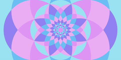Mandala iridescent background pattern