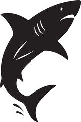 Silhouette shark transparent