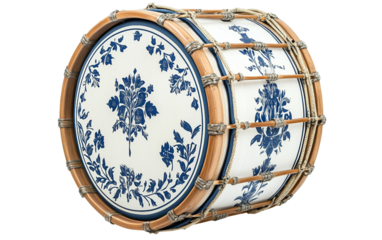 Musical festival instrument highlighting parade spirit with traditional Bavarian artwork and decorative details isolated on white background PNG