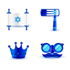 Jewish Holiday Symbols and Disguise Torah scroll Star of David