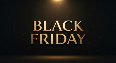 Black friday sale design template Text with decorative golden bow and price tag.